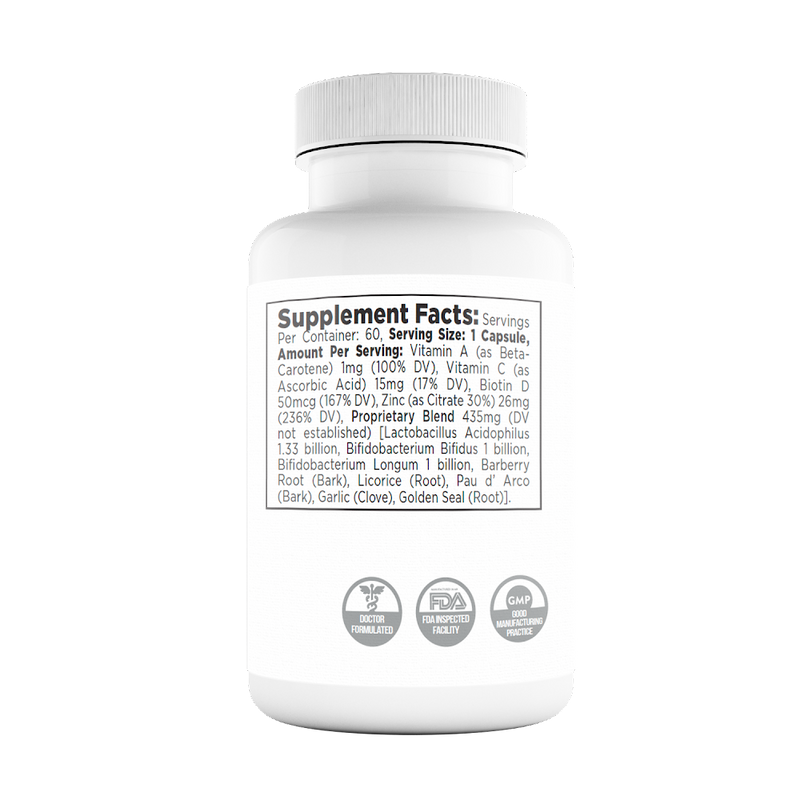 Probiotic with Pau D'Arco, Garlic, Goldenseal, Licorice and Barberry Root