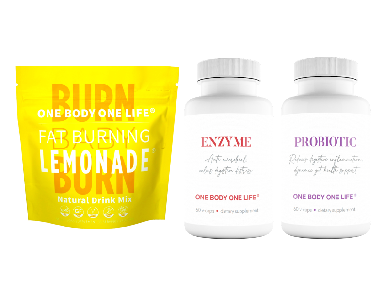 WEEKEND CLEANSE TOOLKIT : Fat Burning Lemonade, Probiotic and Digestive Enzyme Bundle plus e-book