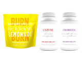 WEEKEND CLEANSE TOOLKIT : Fat Burning Lemonade, Probiotic and Digestive Enzyme Bundle plus e-book